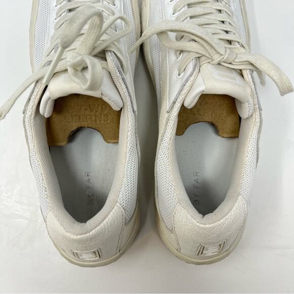 BY FAR Rodina Grained Low Sneakers Cream White Womens Size EU 40 / US 10 - Picture 10 of 12